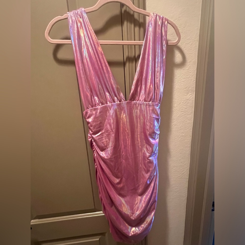 Super down Pink Mini Dress